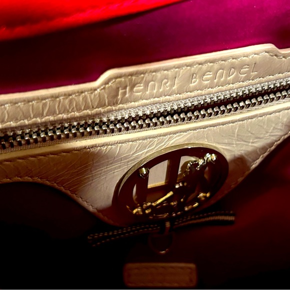 Henri Bendel Red Leather Crossbody Purse. Like new condition. - Picture 9 of 10